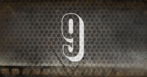 Digital Countdown Number Nine Design - Download Free Stock Images Pikwizard.com