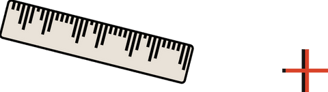 Transparent Ruler with Black Ticks and Red Plus Design, Measuring Around Minimalism - Download Free Stock Videos Pikwizard.com