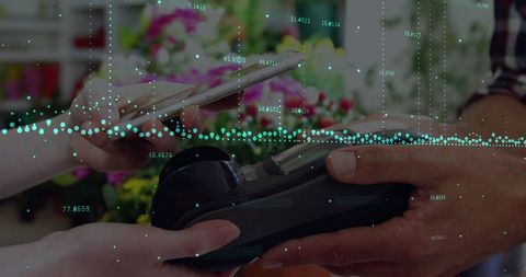 Contactless Payment with Barcode and Data Analytics Visual