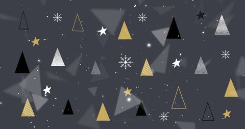 Abstract Festive Winter Scene with Geometric Elements - Download Free Stock Images Pikwizard.com