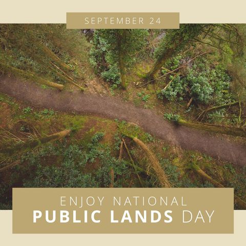 Scenic Forest Trail Celebrating National Public Lands Day - Download Free Stock Templates Pikwizard.com
