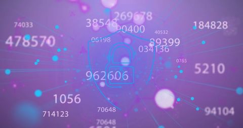 secure data technology with cyber lock background - Download Free Stock Images Pikwizard.com