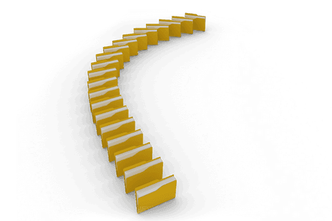 transparent yellow folder icons in curved formation - Download Free Stock Videos Pikwizard.com