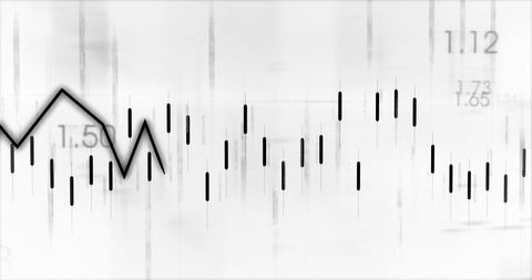 Digital Data Visualization with Abstract Line Graphs - Download Free Stock Images Pikwizard.com