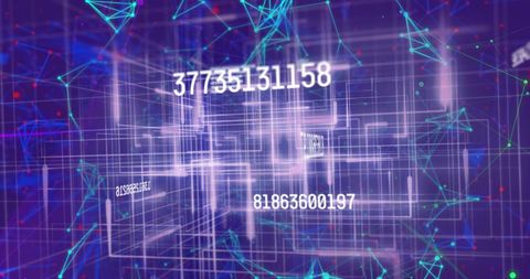 Digital Data Streams in Virtual Interface - Download Free Stock Images Pikwizard.com