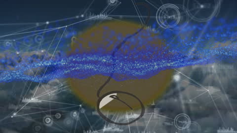 Abstract Digital Animation of Network Data Processing