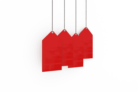 transparent labels reduced hanging red budget tags - Download Free Stock Videos Pikwizard.com