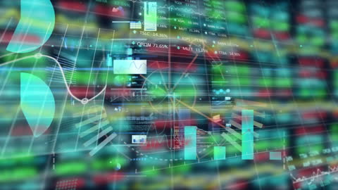 Animated Digital Data Visualization in Grid Interface