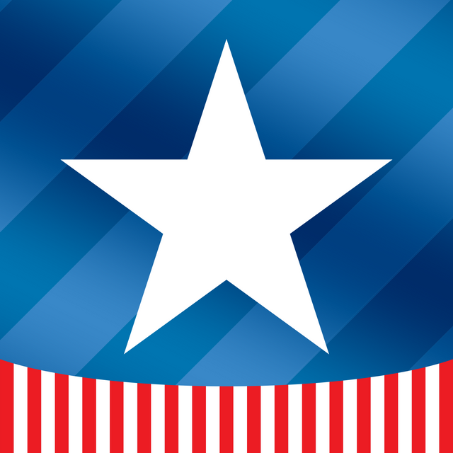 White Star and Red Bars on Transparent Background for Patriotic Themes - Download Free Stock Videos Pikwizard.com