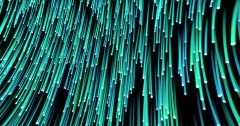 Flowing Optical Fibers with Green and Blue Lights - Download Free Stock Images Pikwizard.com