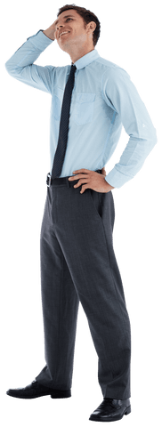 Thoughtful Young Businessman in Transparent Background - Download Free Stock Videos Pikwizard.com