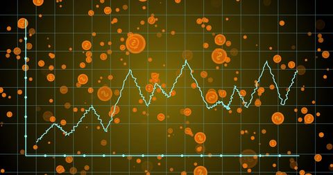 dynamic financial graphs against digital currency background - Download Free Stock Images Pikwizard.com