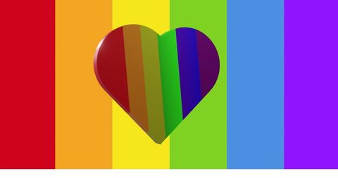 Rainbow Heart Symbolizing Love and Diversity - Download Free Stock Images Pikwizard.com