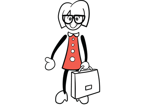 Transparent Cartoon Woman with Shopping Bag Smiling - Download Free Stock Videos Pikwizard.com
