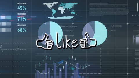 Social Media Engagement with Data Visualization Background