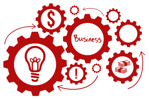 Red Gears Illustrating Business Concept on Transparent Background - Download Free Stock Videos Pikwizard.com