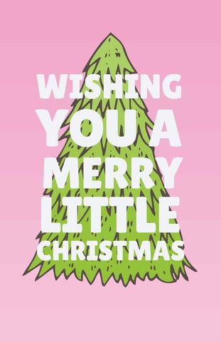 Festive Christmas Greeting Card with Stylized Tree and Holiday Message - Download Free Stock Templates Pikwizard.com