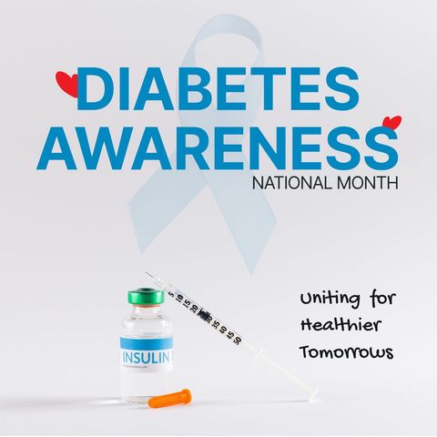 National diabetes awareness month campaign design