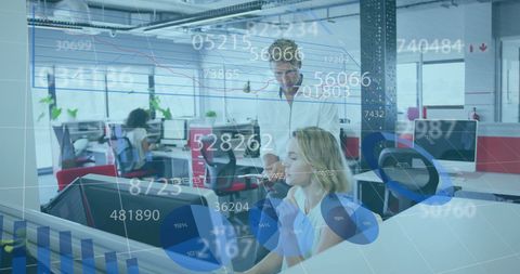 Data Processing in Modern Business Office - Download Free Stock Images Pikwizard.com