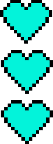 turquoise pixel hearts on transparent background for digital icons - Download Free Stock Videos Pikwizard.com