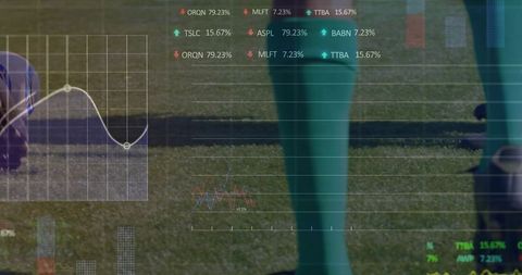 Soccer Analytics With Teammates on Field and Data Overlays
