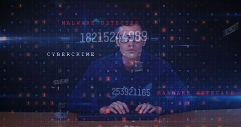 cybersecurity expert analyzing complex digital data sets - Download Free Stock Images Pikwizard.com