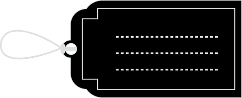 Black Tag on String with Transparent Background Illustration - Download Free Stock Videos Pikwizard.com