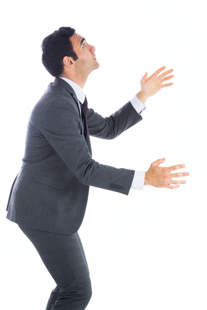 Biracial Businessman Standing Gesturing with Transparent Background - Download Free Stock Videos Pikwizard.com