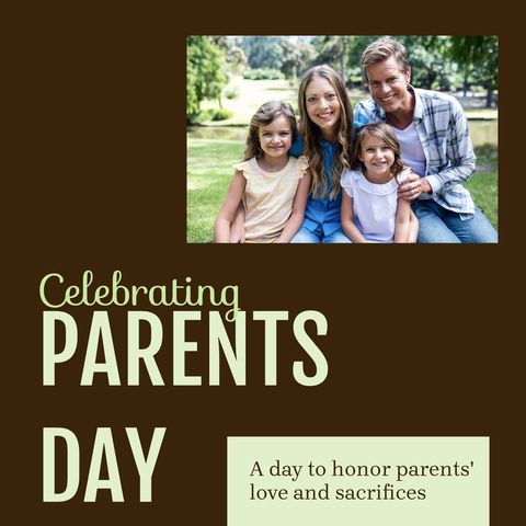 Celebrating Parents' Day With Happy Family in Park - Download Free Stock Templates Pikwizard.com