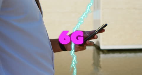 Innovation in Connectivity: 6G Technology Lightning Concept