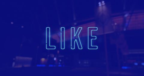 Neon Like Text with Urban Night Background - Download Free Stock Images Pikwizard.com