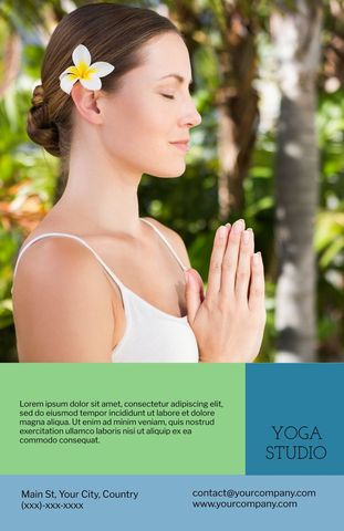 serene woman practicing yoga in tropical garden focuses on mindfulness - Download Free Stock Templates Pikwizard.com