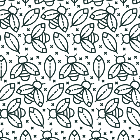 transparent background pattern with bees and leaves - Download Free Stock Videos Pikwizard.com