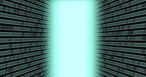 Digital Binary Code in Abstract Network Tunnel - Download Free Stock Images Pikwizard.com