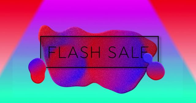 Vibrant Flash Sale Advertisement with Bold Abstract Background - Download Free Stock Images Pikwizard.com