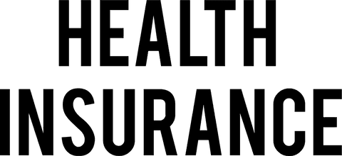 Health insurance text transparent background illustration