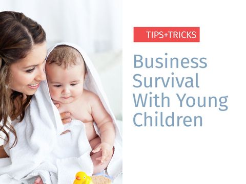 mom balancing business and childcare illustrates work-life harmony - Download Free Stock Templates Pikwizard.com
