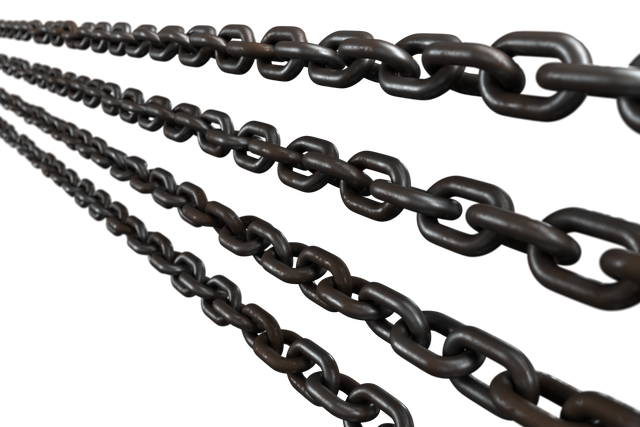 Transparent overlapping rows of metallic chains in perspective view - Download Free Stock Videos Pikwizard.com