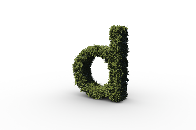 Transparent Letter D Made from Green Leaves - Download Free Stock Videos Pikwizard.com