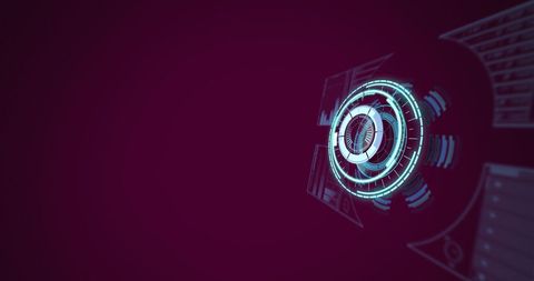 Futuristic digital interface data processing