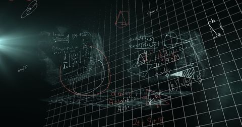 Advanced Mathematical Equations on Digital Screen in Technology Concept - Download Free Stock Images Pikwizard.com