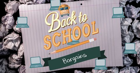 Back to school bargains with digital elements