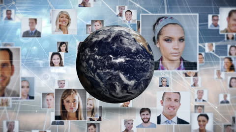 Global Networking and Diverse Business Team Concept