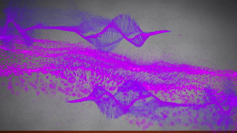 Dynamic Purple Wave Animation on Gray Canvas