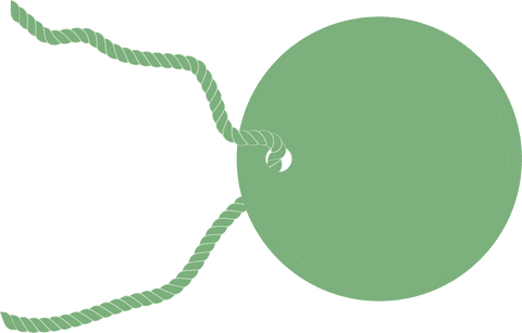 Green Gift Label with String on Transparent Background - Download Free Stock Videos Pikwizard.com