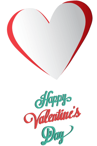 transparent heart design with happy valentine's day text - Download Free Stock Videos Pikwizard.com
