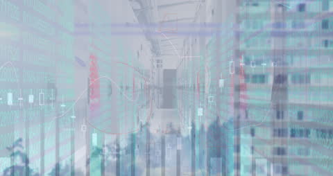 Futuristic Financial Data Processing in Busy Server Room