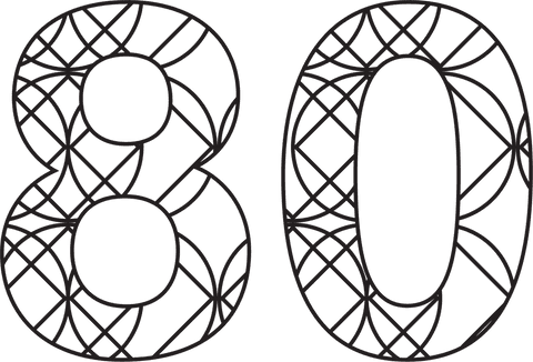 decorative number 80 transparent design for celebrations - Download Free Stock Videos Pikwizard.com