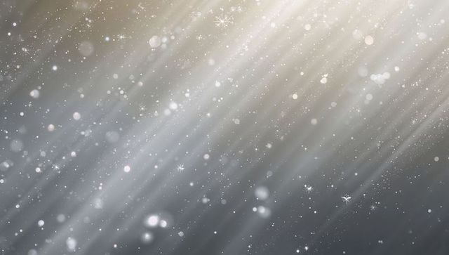 Ethereal diagonal light beams with floating bokeh, subtle glowing particles background