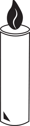 black candle with flame on transparent background - Download Free Stock Videos Pikwizard.com